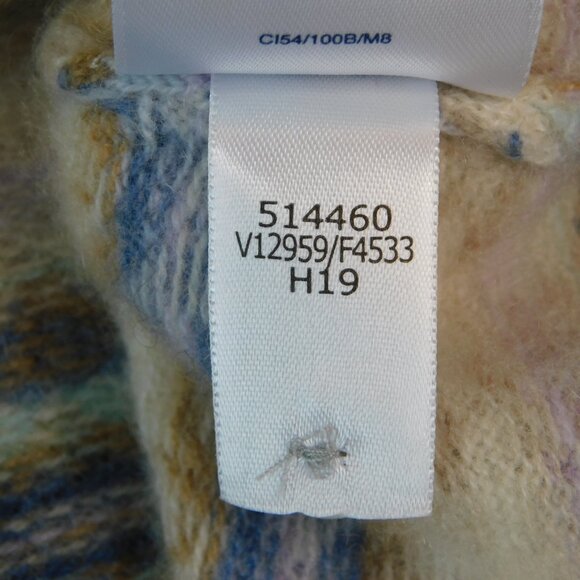 Lands' End Southwestern Print Cashmere Cardigan | Muted Colors | EUC | Large P - Picture 9 of 11